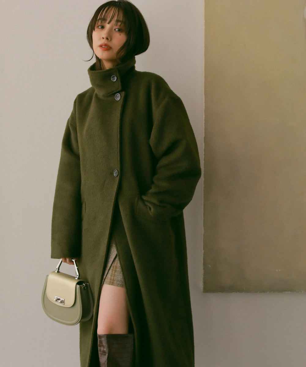 【YUIさま専用】シャギーロングコート　グリーン ロングコート シャギーロングコート – N WITH.