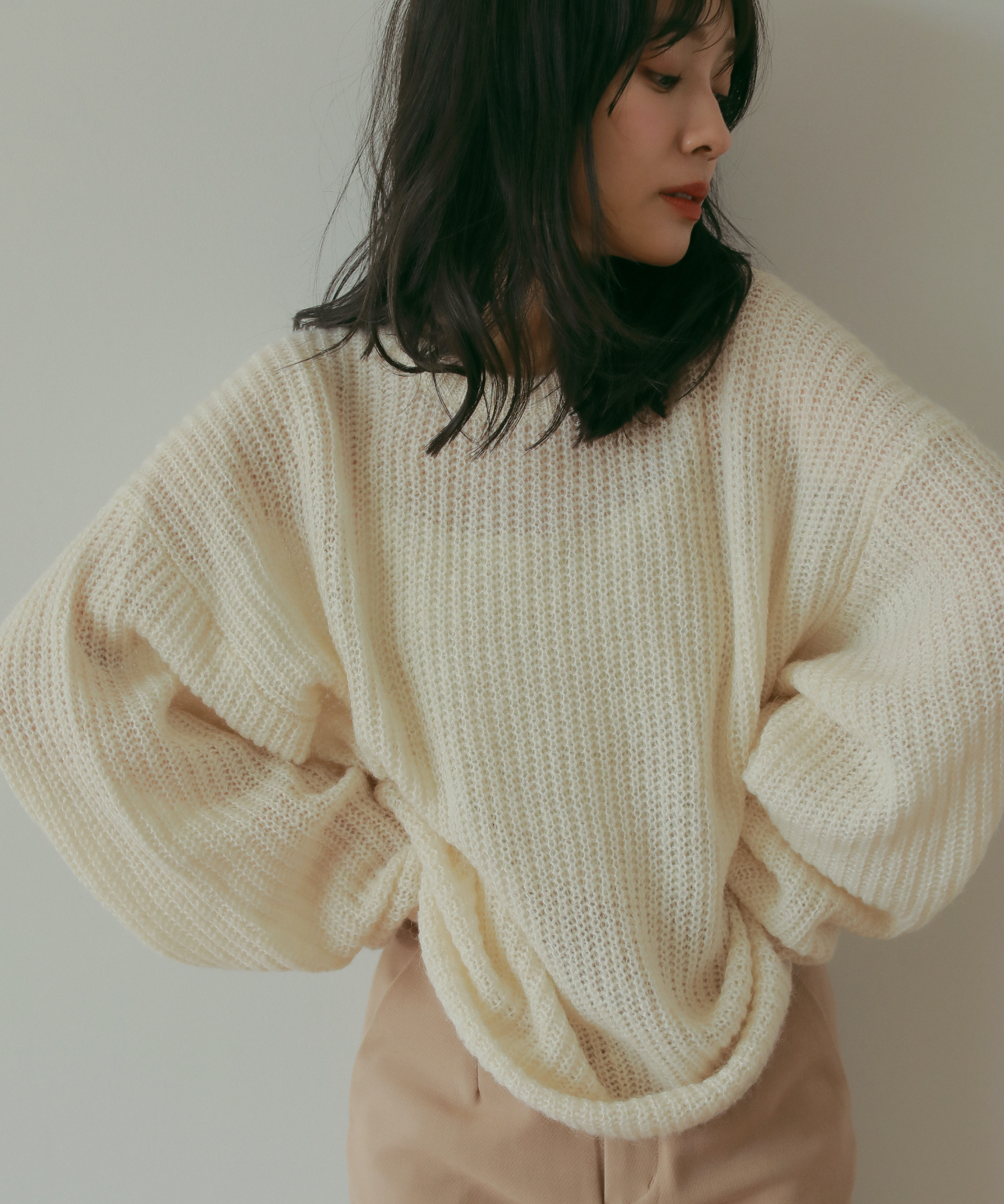 モヘア製セーター着用テディベア 665127 楽天市場】モヘアタッチニットカーディガン 88-003354/88-002996