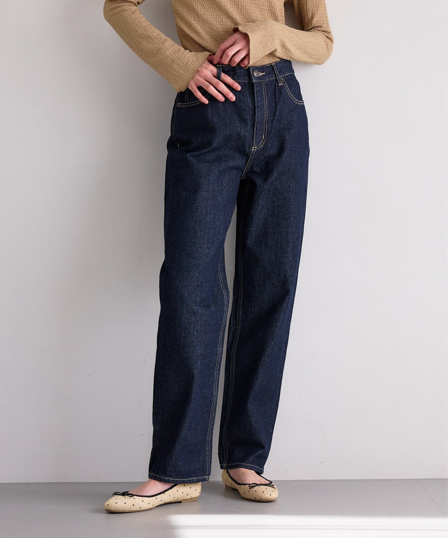 ウォッシュストレートデニムパンツ | レディースファッション通販 