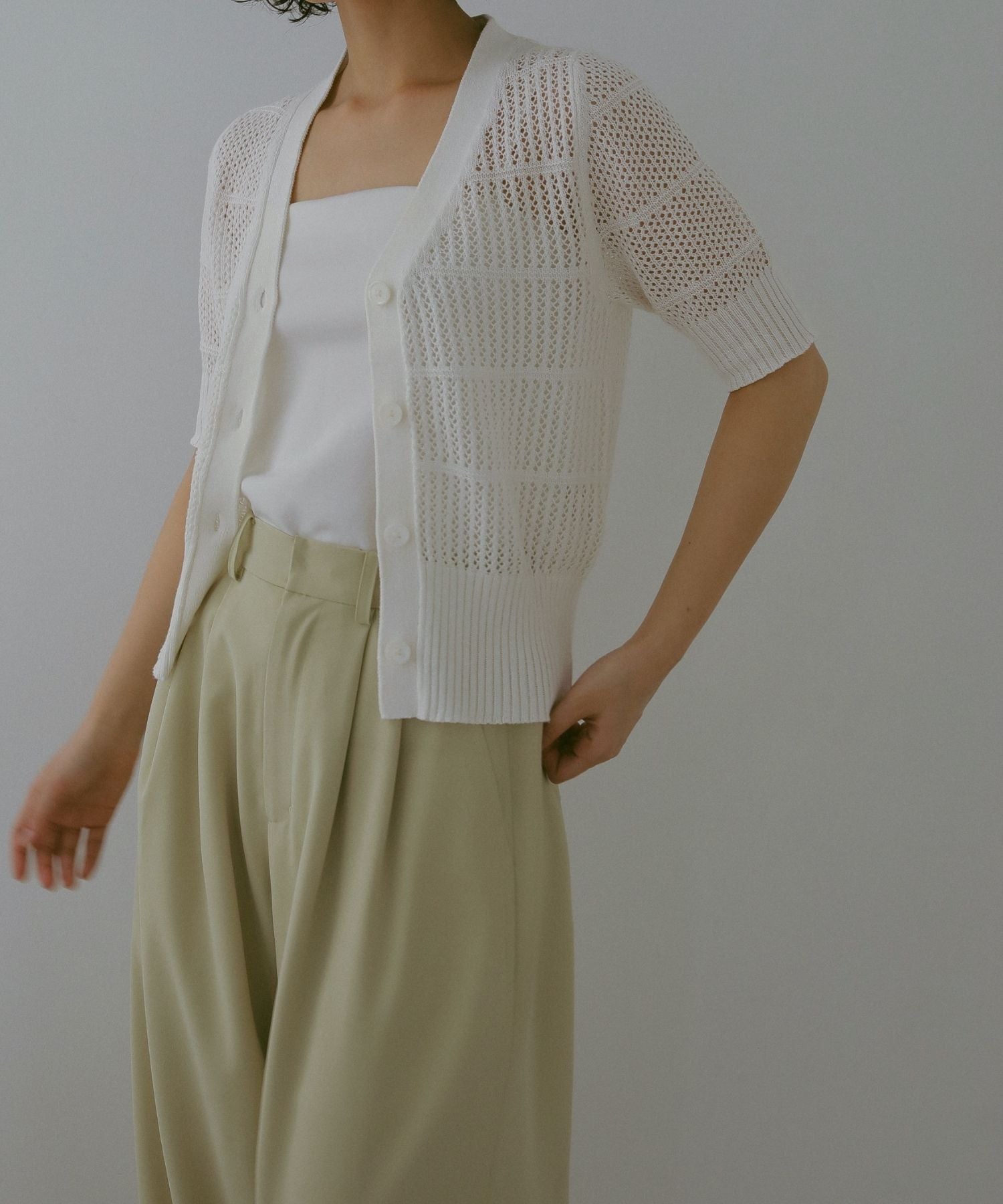 INSCRIRE - INSCRIRE / アンスクリア | 2022AW | VAN LETTERD CARDIGAN ワッペン レタード Vネック ニットカーディガン | グリーン | レディース WIND AND SEA(ウィンダンシー) Lettered Cardigan レタード