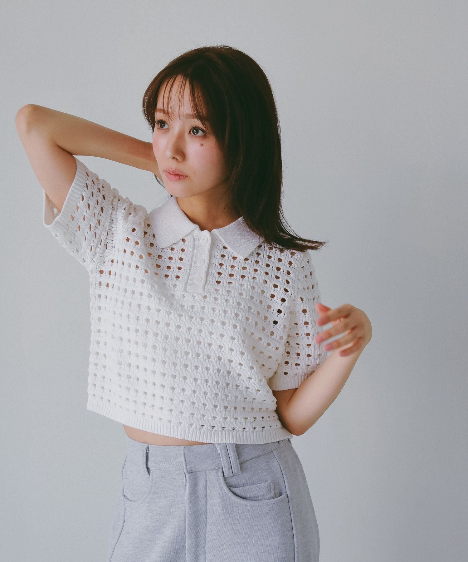 メッシュニットポロシャツ – N WITH.
