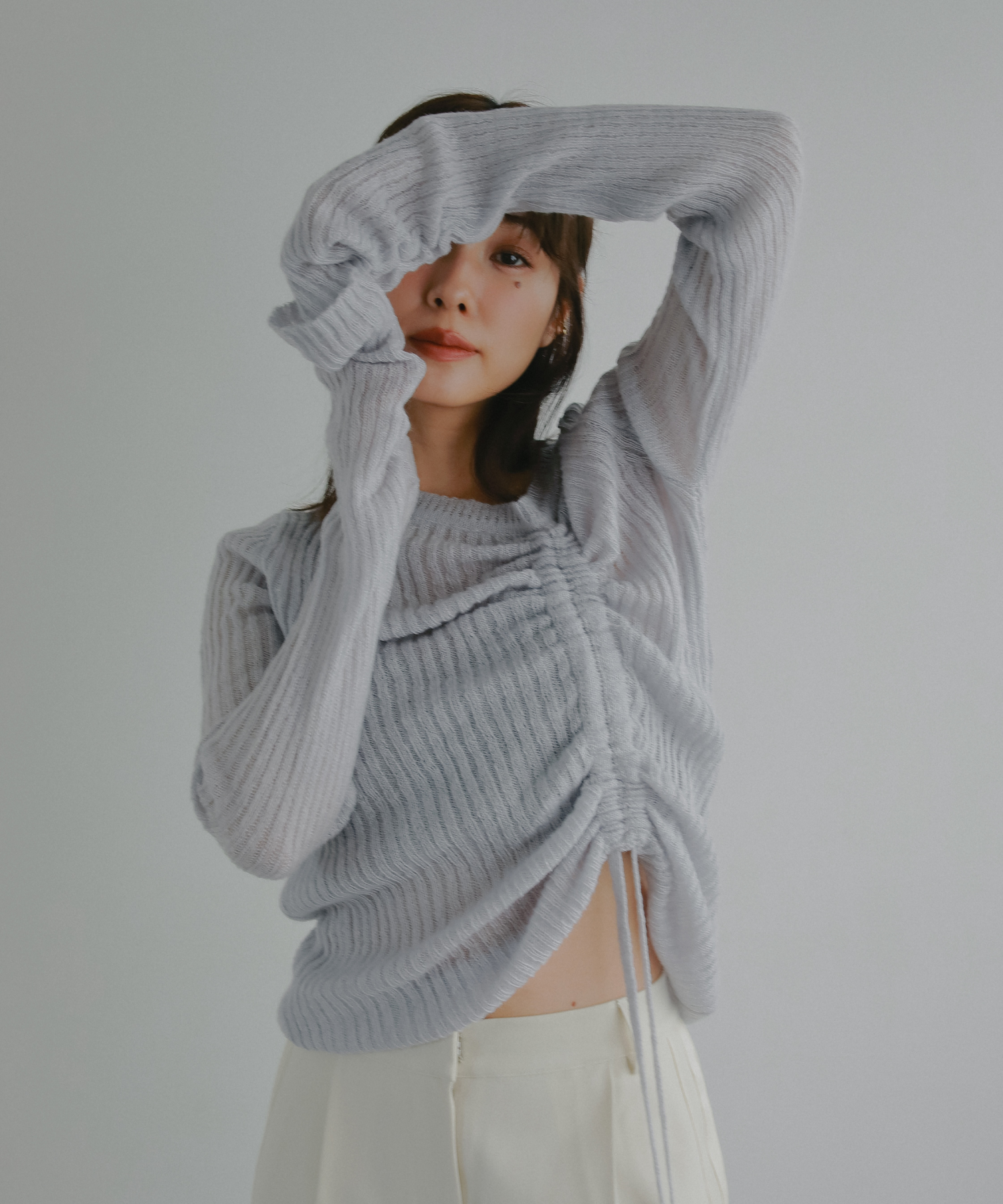 シャーリングニットトップス – N WITH.
