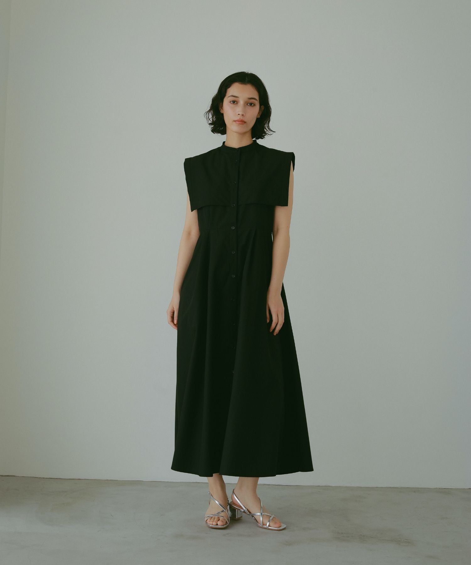 【新品】ストライプ柄 N With ケープシャツワンピース 新品】ストライプ柄 N With ケープシャツワンピース ワンピース