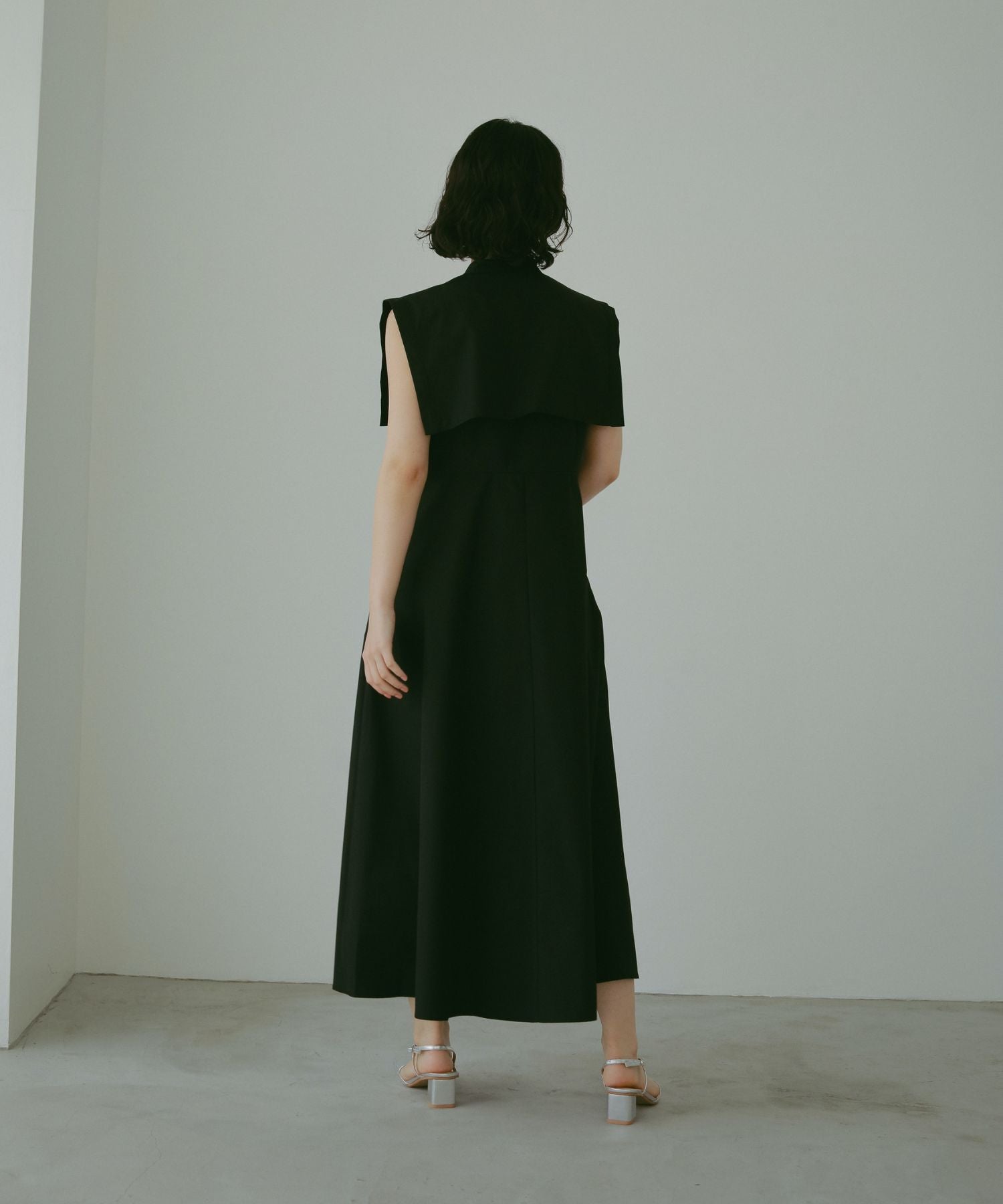 【新品】ストライプ柄 N With ケープシャツワンピース ケープシャツワンピース – N WITH.
