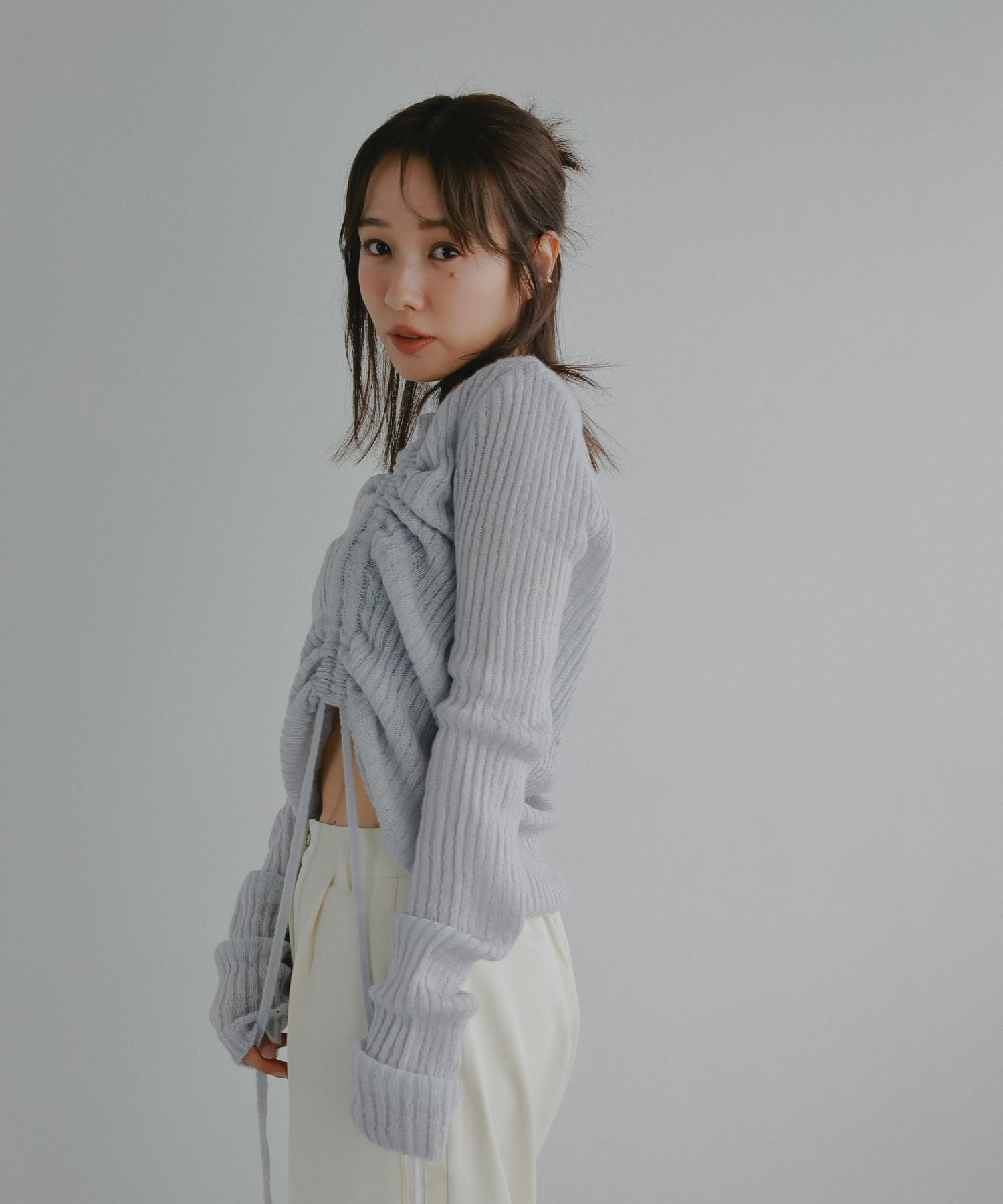 シャーリングニットトップス – N WITH.