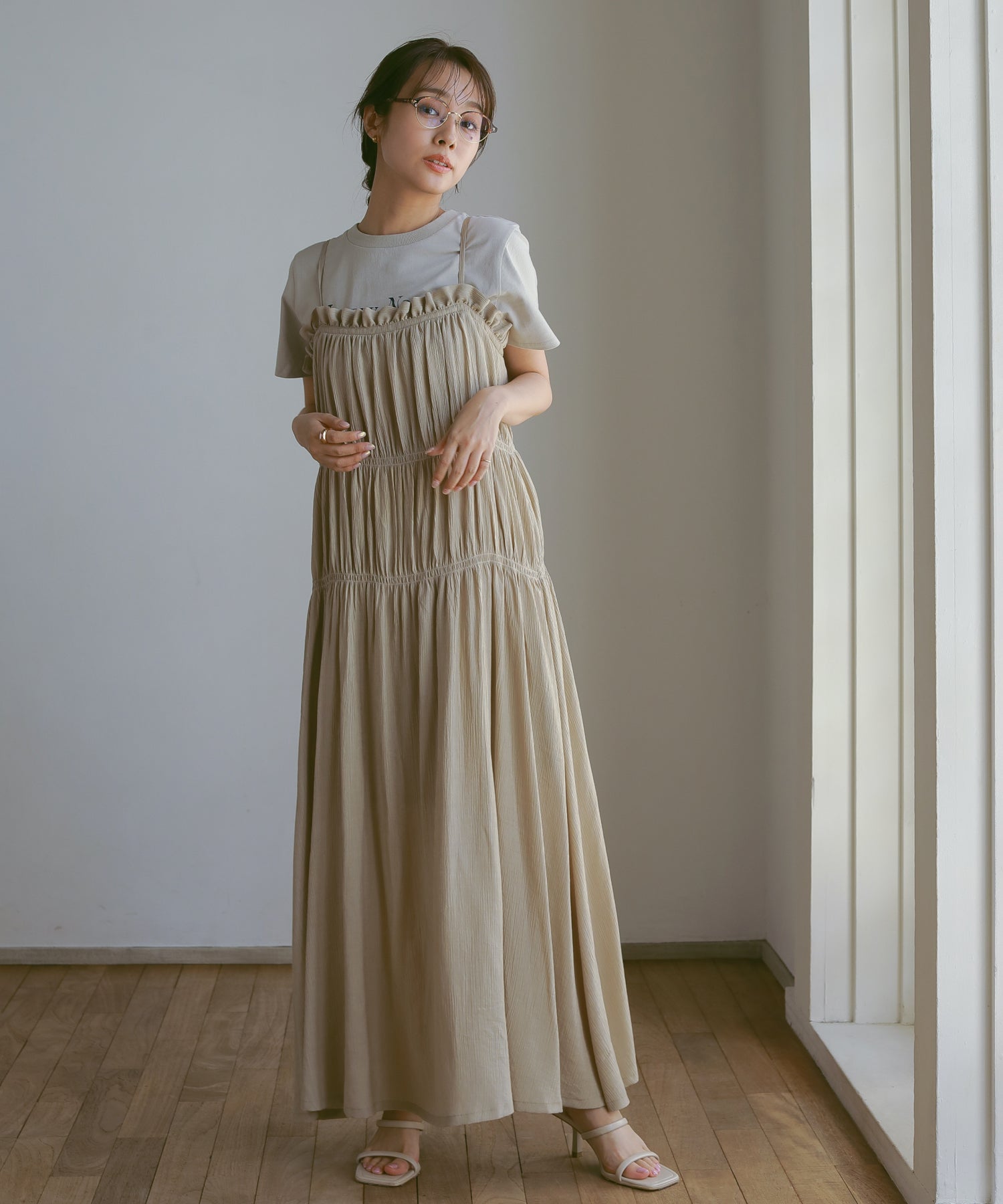 シャーリングキャミワンピース – N WITH.