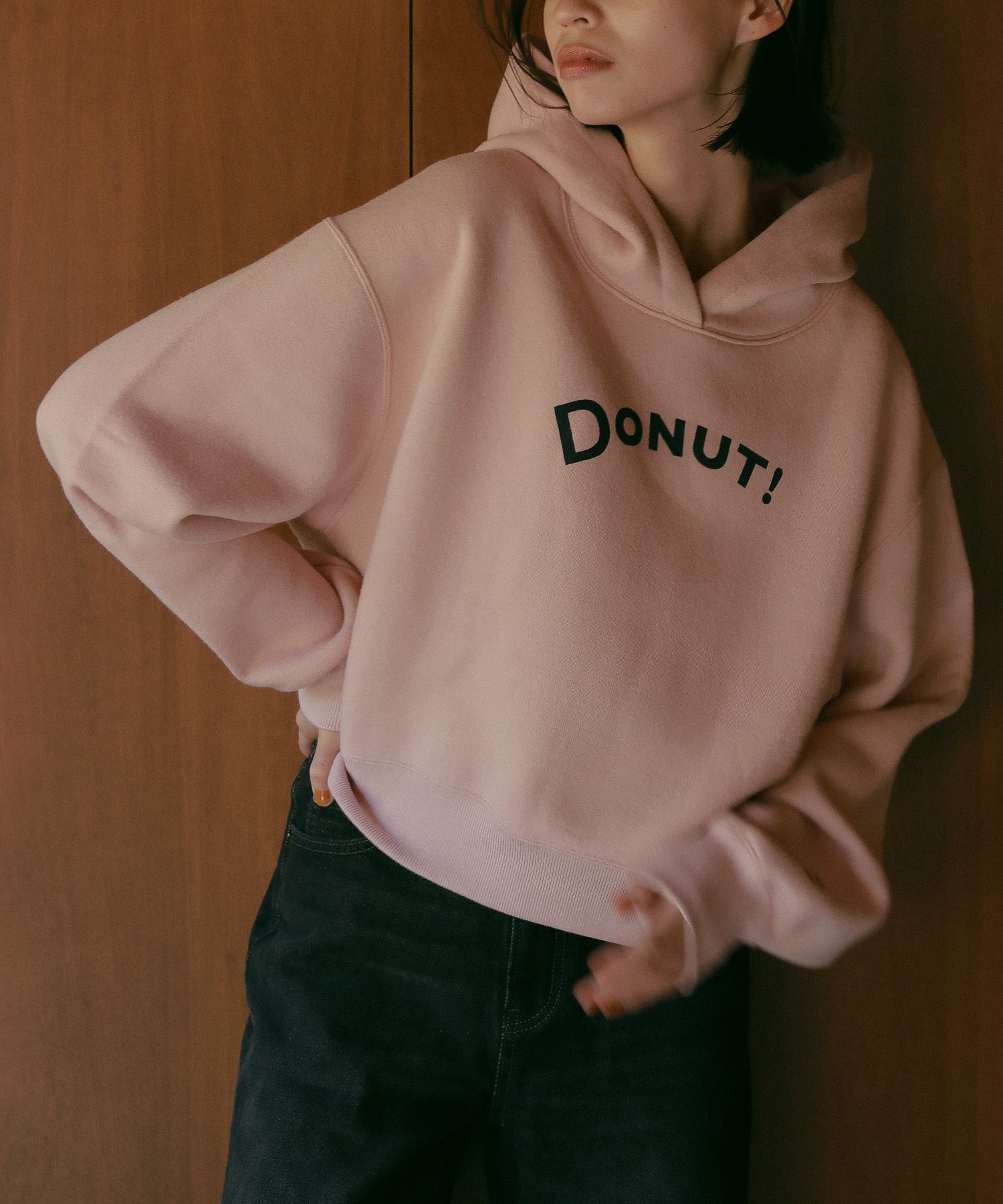 パーカー DONUTS パーカー レディース メンズ DONUT!ショートパーカー – N WITH.