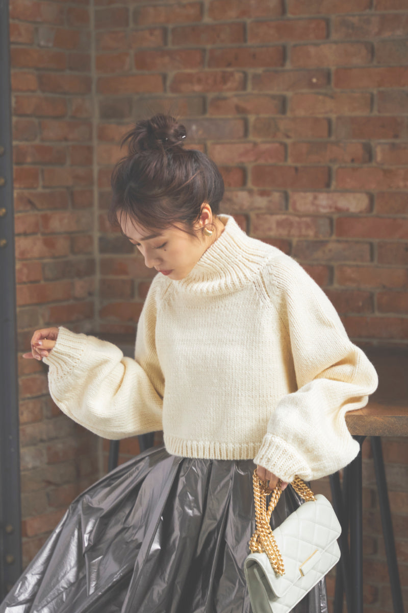 クロップド タートル ニット – N WITH.