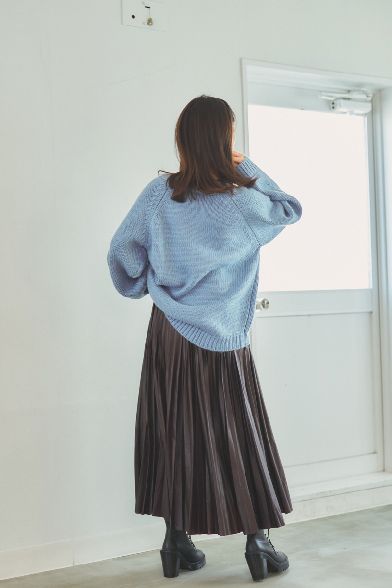 N WITH. オーバーサイズラウンドニット