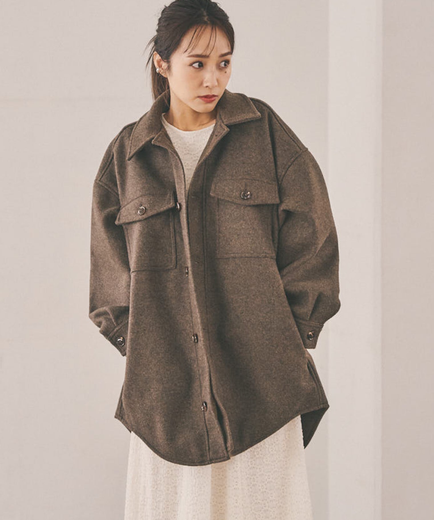 N WITH. オーバーサイズジャケットコート