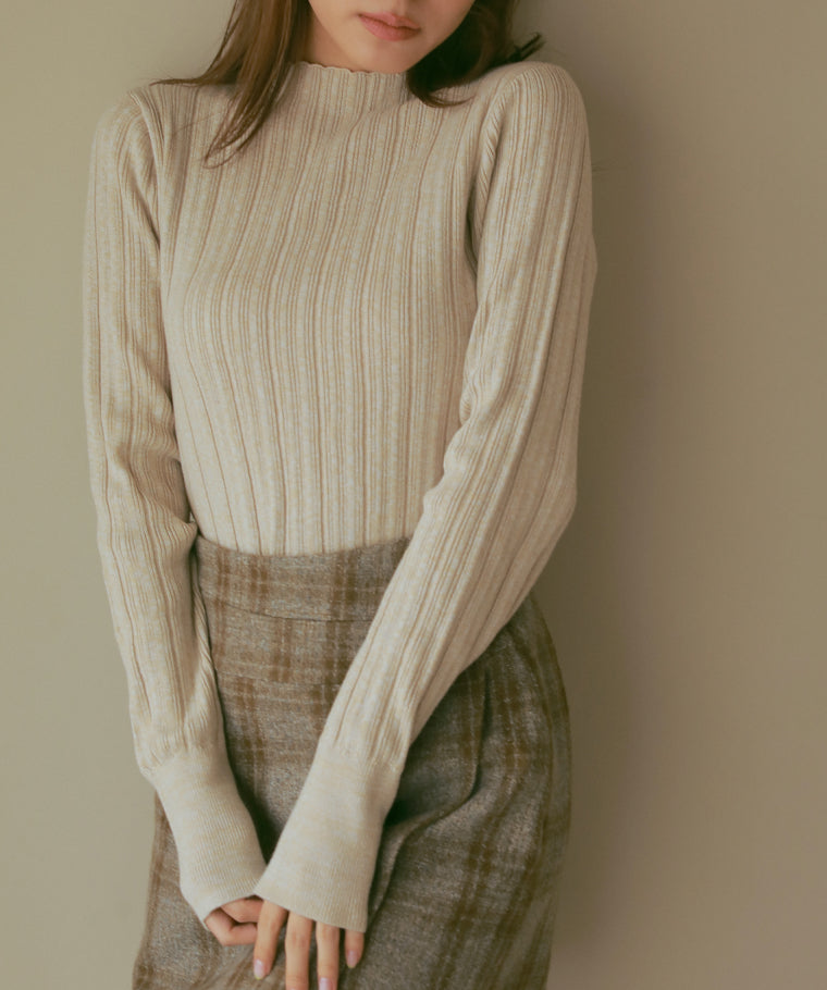 MIXヤーンニットトップス ミックスヤーンニットトップス